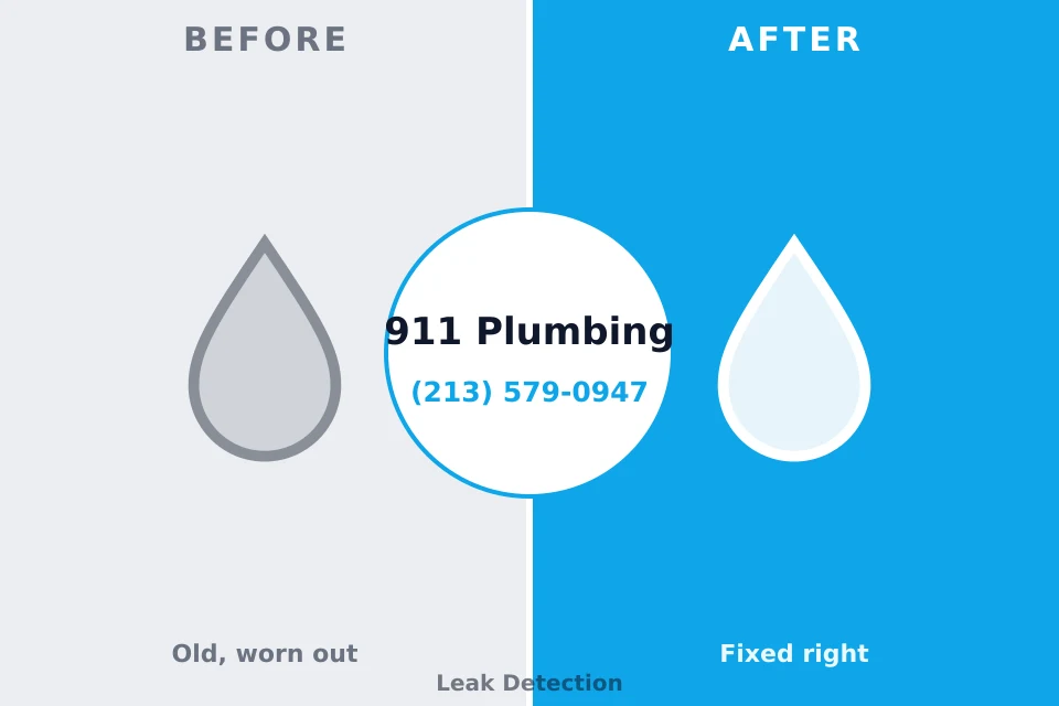 Before and after: plumbing repair East Valley, NV